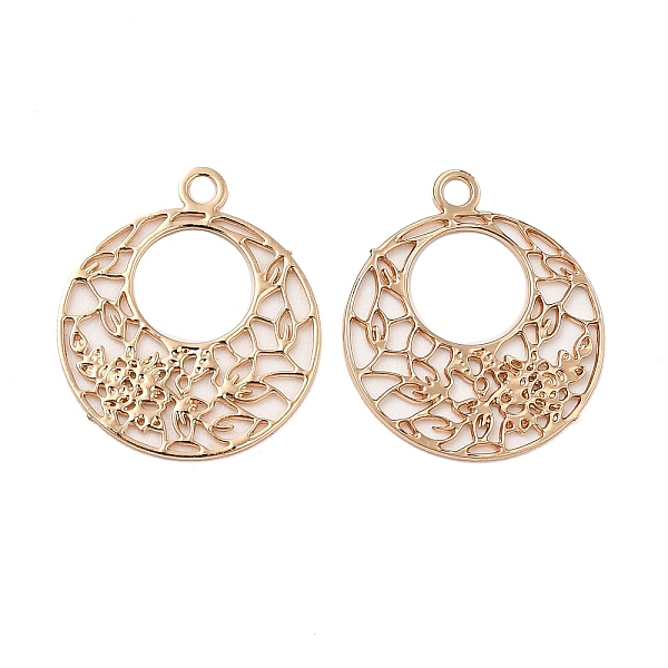 PandaHall Long-Lasting Plated Brass Filigree Charms, Flat Round with Flower Charm, Light Gold, 14x12x0.3mm, Hole: 1.2mm Brass Flat Round
PandaHall Long-Lasting Plated Brass Filigree Charms, Flat Round with Flower Charm, Light Gold, 14x12x0.3mm, Hole: 1.2mm Brass Flat Round