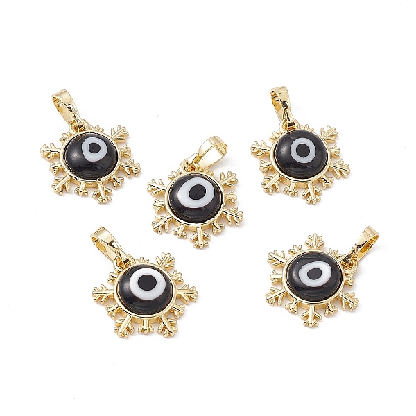 PandaHall Handmade Evil Eye Lampwork Pendants, with Rack Plating Real 18K Gold Plated Brass Findings, Long-Lasting Plated, Snowflake Charm..., Black
PandaHall Handmade Evil Eye Lampwork Pendants, with Rack Plating Real 18K Gold Plated Brass Findings, Long-Lasting Plated, Snowflake Charm..., Black