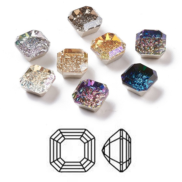 PandaHall Embossed K9 Glass Rhinestone Cabochons, Flat Back, Back Plated, Faceted, Square, Mixed Color, 10x10x6.7mm Glass Rhinestone Square..., Multicolor
PandaHall Embossed K9 Glass Rhinestone Cabochons, Flat Back, Back Plated, Faceted, Square, Mixed Color, 10x10x6.7mm Glass Rhinestone Square..., Multicolor