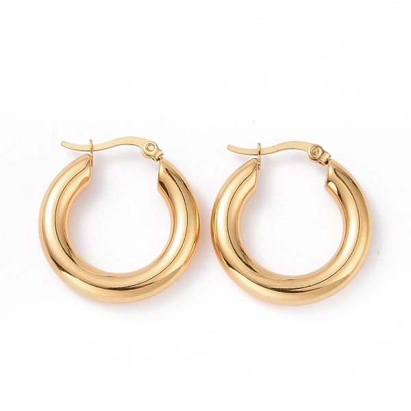 PandaHall Vacuum Plating 304 Stainless Steel Chunky Hoop Earrings for Women, Golden, 27.5x26.5x5mm, Pin: 0.8mm 304 Stainless Steel Ring
PandaHall Vacuum Plating 304 Stainless Steel Chunky Hoop Earrings for Women, Golden, 27.5x26.5x5mm, Pin: 0.8mm 304 Stainless Steel Ring