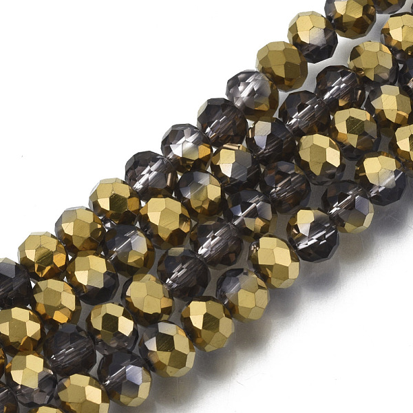 PandaHall Electroplate Transparent Glass Beads Strands, Half Golden Plated, Faceted, Rondelle, Pink, 8x6mm, Hole: 1mm, about 63~65pcs/strand...
PandaHall Electroplate Transparent Glass Beads Strands, Half Golden Plated, Faceted, Rondelle, Pink, 8x6mm, Hole: 1mm, about 63~65pcs/strand...