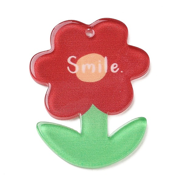 PandaHall Acrylic Pendants, Flower, Red, 38x29.5x2.5mm, Hole: 1.5mm Acrylic Flower Red
PandaHall Acrylic Pendants, Flower, Red, 38x29.5x2.5mm, Hole: 1.5mm Acrylic Flower Red