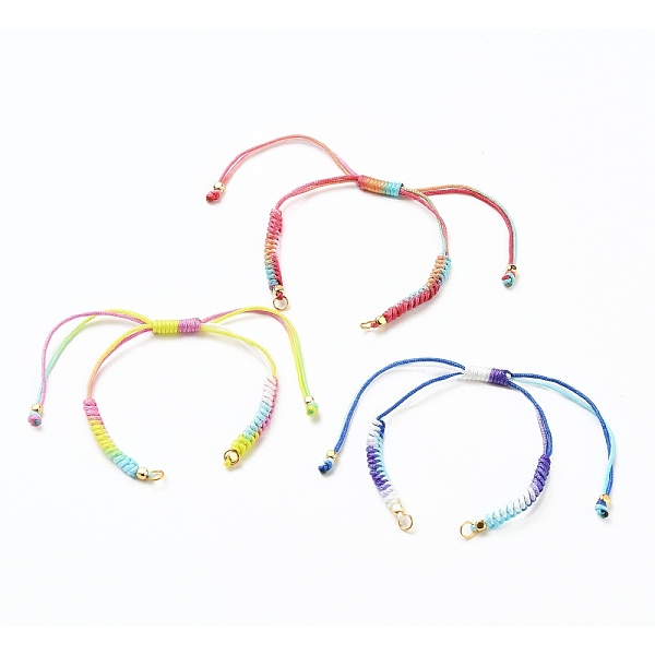 PandaHall Adjustable Segment Dyed Polyester Bracelet Making, with 304 Stainless Steel Jump Rings and Brass Cube Beads, Mixed Color..., Multicolor
PandaHall Adjustable Segment Dyed Polyester Bracelet Making, with 304 Stainless Steel Jump Rings and Brass Cube Beads, Mixed Color..., Multicolor