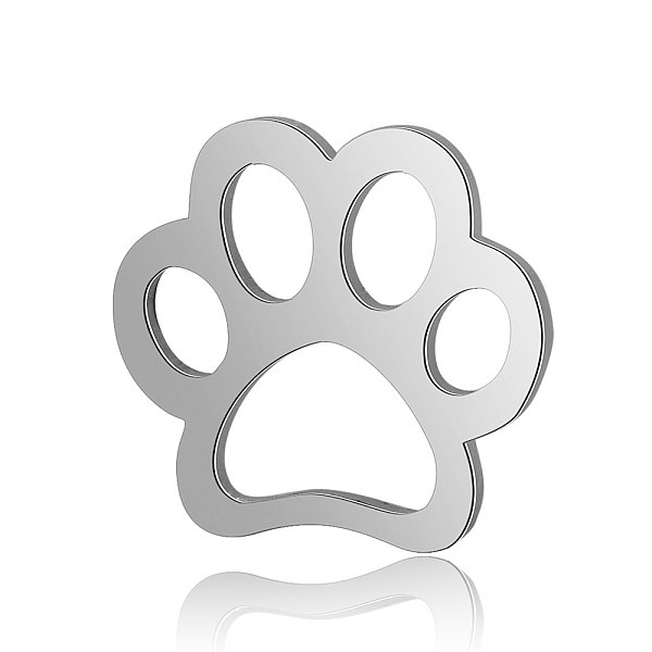 PandaHall Titanium Steel Filigree Joiners, Dog Paw Print, Stainless Steel Color, 11x12x0.8mm Titanium Steel Dog
PandaHall Titanium Steel Filigree Joiners, Dog Paw Print, Stainless Steel Color, 11x12x0.8mm Titanium Steel Dog