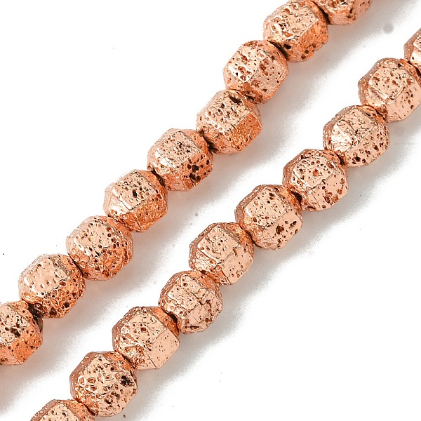 PandaHall Electroplated Natural Lava Rock Beads Strands, Faceted Bicone Barrel Drum, Rose Gold Plated, 6~6.5x6.5~7x5.5~6mm, Hole: 1.4~1.5mm...
PandaHall Electroplated Natural Lava Rock Beads Strands, Faceted Bicone Barrel Drum, Rose Gold Plated, 6~6.5x6.5~7x5.5~6mm, Hole: 1.4~1.5mm...