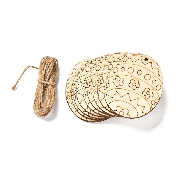 PandaHall DIY Crafts Easter Egg Shape Cutouts Pendants, with Hemp Rope, Flower Pattern, 74~84x58~68x2~2.5, Hole: 2.5~3mm, 10pcs/bag Wood..., Orange
PandaHall DIY Crafts Easter Egg Shape Cutouts Pendants, with Hemp Rope, Flower Pattern, 74~84x58~68x2~2.5, Hole: 2.5~3mm, 10pcs/bag Wood..., Orange