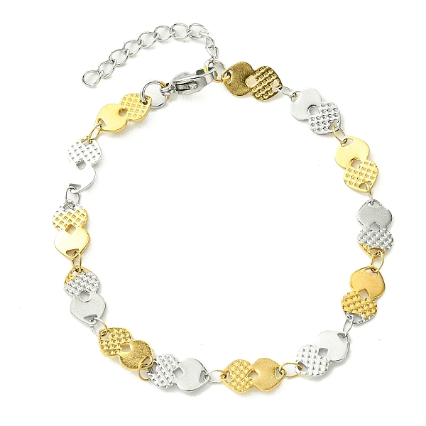 PandaHall 304 Stainless Steel Heart Link Bracelets for Women, Golden & Stainless Steel Color, 6-7/8 inch(17.4cm) 304 Stainless Steel Heart
PandaHall 304 Stainless Steel Heart Link Bracelets for Women, Golden & Stainless Steel Color, 6-7/8 inch(17.4cm) 304 Stainless Steel Heart
