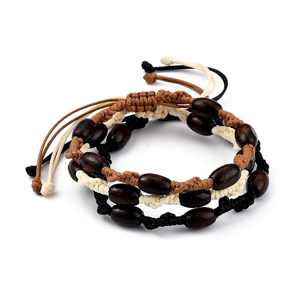 PandaHall Adjustable Korean Waxed Polyester Cord Braided Bead Bracelets Sets, with Spray Painted Natural Maple Wood Barrel Beads, Mixed..., Multicolor
PandaHall Adjustable Korean Waxed Polyester Cord Braided Bead Bracelets Sets, with Spray Painted Natural Maple Wood Barrel Beads, Mixed..., Multicolor