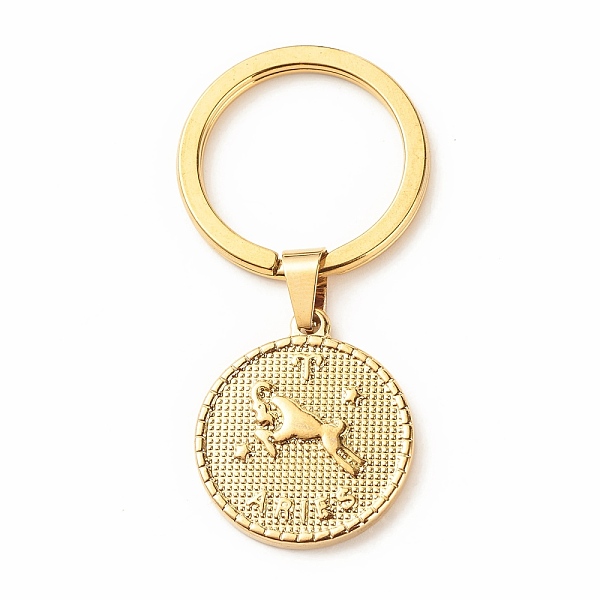 PandaHall 304 Stainless Steel Pendants Keychain, with 304 Stainless Steel Split Key Rings, Flat Round with Twelve Constellations, Aries...
PandaHall 304 Stainless Steel Pendants Keychain, with 304 Stainless Steel Split Key Rings, Flat Round with Twelve Constellations, Aries...