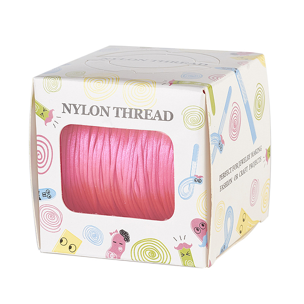 PandaHall Nylon Thread, Rattail Satin Cord, Deep Pink, 1.0mm, about 76.55 yards(70m)/roll Nylon Pink
PandaHall Nylon Thread, Rattail Satin Cord, Deep Pink, 1.0mm, about 76.55 yards(70m)/roll Nylon Pink