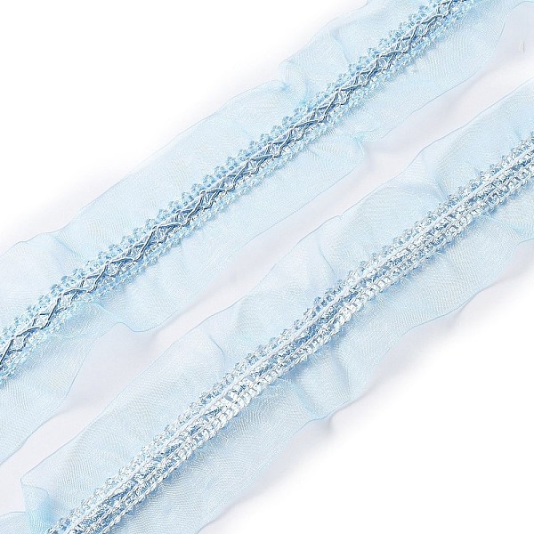 PandaHall Polyester Pleated Lace Trim, Curtain Decoration, Costume Accessories, Light Sky Blue, 2-1/8 inch(55mm), about 12.58 Yards...
PandaHall Polyester Pleated Lace Trim, Curtain Decoration, Costume Accessories, Light Sky Blue, 2-1/8 inch(55mm), about 12.58 Yards...
