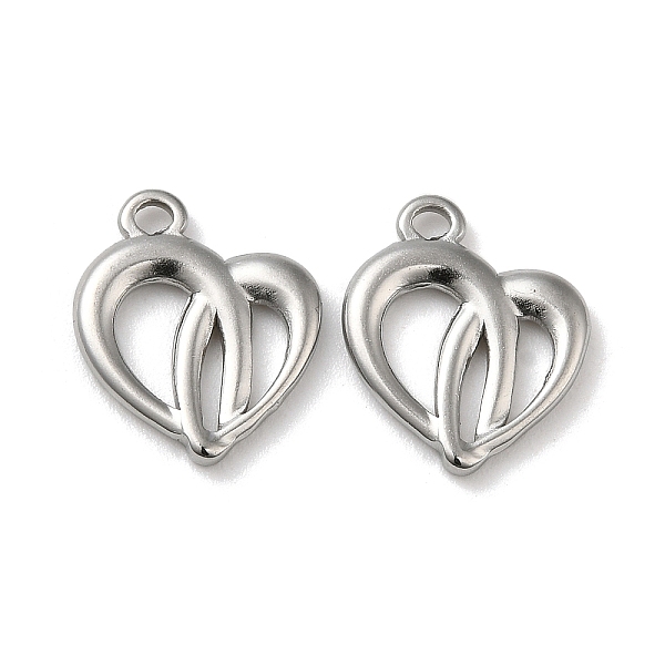 PandaHall 304 Stainless Steel Charms, Heart Charm, Stainless Steel Color, 14.5x12x2mm, Hole: 1.5mm 304 Stainless Steel Heart
PandaHall 304 Stainless Steel Charms, Heart Charm, Stainless Steel Color, 14.5x12x2mm, Hole: 1.5mm 304 Stainless Steel Heart
