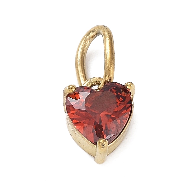 PandaHall 316 Stainless Steel Micro Pave Cubic Zirconia Charms, Heart, Golden, FireBrick, 8x6.5x5mm, Hole: 5x3mm Stainless Steel+Cubic..., Red
PandaHall 316 Stainless Steel Micro Pave Cubic Zirconia Charms, Heart, Golden, FireBrick, 8x6.5x5mm, Hole: 5x3mm Stainless Steel+Cubic..., Red