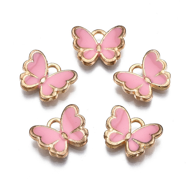PandaHall Alloy Enamel Charms, Butterfly, Light Gold, Pink, 10.5x13x3mm, Hole: 2mm Alloy+Enamel Butterfly Pink
PandaHall Alloy Enamel Charms, Butterfly, Light Gold, Pink, 10.5x13x3mm, Hole: 2mm Alloy+Enamel Butterfly Pink