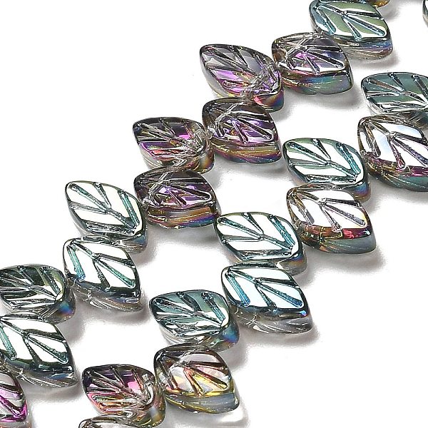 PandaHall Electroplate Glass Beads Strands, Leaf, Cadet Blue, 11x7x4mm, Hole: 0.8mm, about 100pcs/strand, 23.15~23.50''(58.8~59.7cm) Glass...
PandaHall Electroplate Glass Beads Strands, Leaf, Cadet Blue, 11x7x4mm, Hole: 0.8mm, about 100pcs/strand, 23.15~23.50''(58.8~59.7cm) Glass...