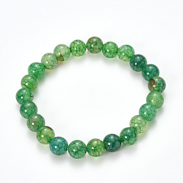 PandaHall Natural Dragon Veins Agate Beaded Stretch Bracelets, Dyed, Round, Sea Green, 2-1/8 inch(55mm) Natural Agate Green
PandaHall Natural Dragon Veins Agate Beaded Stretch Bracelets, Dyed, Round, Sea Green, 2-1/8 inch(55mm) Natural Agate Green