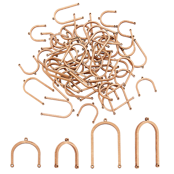 PandaHall 60Pcs 2 Style Unfinished Wood Chandelier Component Links, 3 Loop Connector, Arch, BurlyWood, 2.3~3.8x2.2~2.3x0.2cm, Hole: 1.2mm..., Orange
PandaHall 60Pcs 2 Style Unfinished Wood Chandelier Component Links, 3 Loop Connector, Arch, BurlyWood, 2.3~3.8x2.2~2.3x0.2cm, Hole: 1.2mm..., Orange