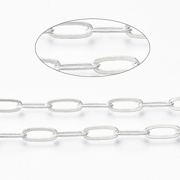 PandaHall Brass Paperclip Chains, Flat Oval, Drawn Elongated Cable Chains, Soldered, with Spool, Cadmium Free & Nickel Free & Lead Free...
PandaHall Brass Paperclip Chains, Flat Oval, Drawn Elongated Cable Chains, Soldered, with Spool, Cadmium Free & Nickel Free & Lead Free...