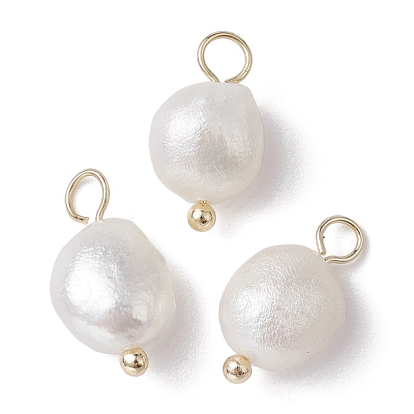 PandaHall Natural Pearl Potato Charms, with Brass Loops, Golden, 13~15x6~8x6mm, Hole: 2.8mm, 3pcs/set Pearl Potato
PandaHall Natural Pearl Potato Charms, with Brass Loops, Golden, 13~15x6~8x6mm, Hole: 2.8mm, 3pcs/set Pearl Potato