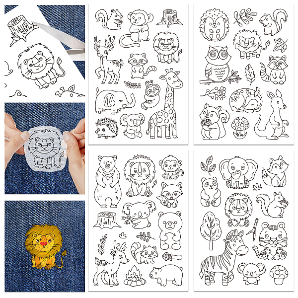 PandaHall 4 Sheets 11.6x8.2 Inch Stick and Stitch Embroidery Patterns, Non-woven Fabrics Water Soluble Embroidery Stabilizers, Mixed Shapes...
PandaHall 4 Sheets 11.6x8.2 Inch Stick and Stitch Embroidery Patterns, Non-woven Fabrics Water Soluble Embroidery Stabilizers, Mixed Shapes...