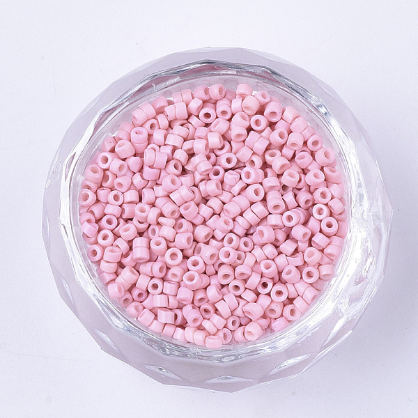 PandaHall Glass Cylinder Beads, Seed Beads, Baking Paint, Round Hole, Pink, 1.5~2x1~2mm, Hole: 0.8mm, about 8000pcs/bag, about 85~95g/bag...
PandaHall Glass Cylinder Beads, Seed Beads, Baking Paint, Round Hole, Pink, 1.5~2x1~2mm, Hole: 0.8mm, about 8000pcs/bag, about 85~95g/bag...