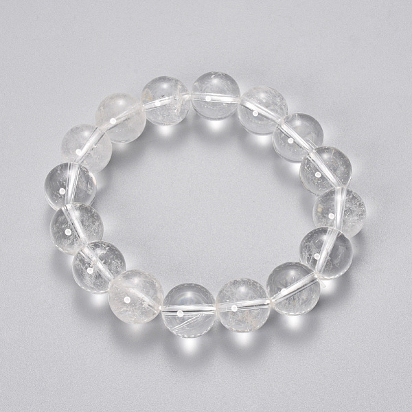 PandaHall Natural Quartz Crystal Beaded Stretch Bracelets, Round, 2-1/8 inch(55mm), Bead: 8~9mm Quartz Crystal
PandaHall Natural Quartz Crystal Beaded Stretch Bracelets, Round, 2-1/8 inch(55mm), Bead: 8~9mm Quartz Crystal