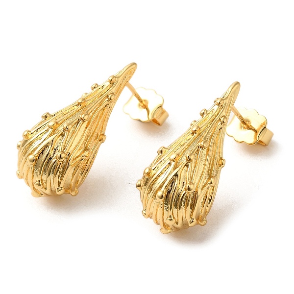 PandaHall Real 18K Gold Plated Brass Stud Earrings, Long-Lasting Plated, Cadmium Free & Lead Free, Teardrop, 25x11.5mm Brass Teardrop
PandaHall Real 18K Gold Plated Brass Stud Earrings, Long-Lasting Plated, Cadmium Free & Lead Free, Teardrop, 25x11.5mm Brass Teardrop