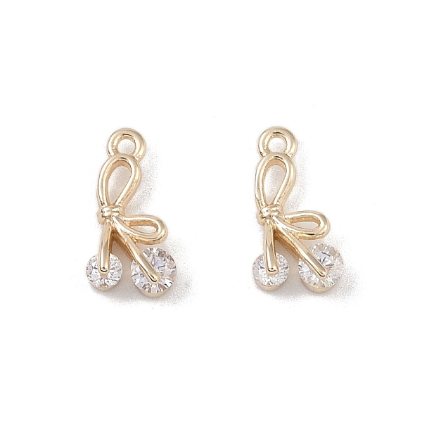PandaHall Brass Micro Pave Clear Cubic Zirconia Pendants, Bowknot Charms, Real 18K Gold Plated, 9x4.5x3mm, Hole: 0.8mm Brass+Cubic Zirconia...
PandaHall Brass Micro Pave Clear Cubic Zirconia Pendants, Bowknot Charms, Real 18K Gold Plated, 9x4.5x3mm, Hole: 0.8mm Brass+Cubic Zirconia...