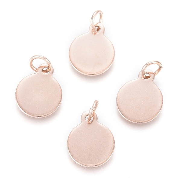 PandaHall Ion Plating(IP) 304 Stainless Steel Charms, with Jump Rings, Blank Stamping Tag, Flat Round, Rose Gold, 12.5x10x0.8mm, Hole: 3.5mm...
PandaHall Ion Plating(IP) 304 Stainless Steel Charms, with Jump Rings, Blank Stamping Tag, Flat Round, Rose Gold, 12.5x10x0.8mm, Hole: 3.5mm...