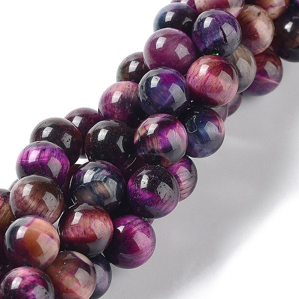 PandaHall Natural Rainbow Tiger Eye Beads Strands, Dyed, Round, Dark Violet, 10mm, Hole: 1.2mm, about 37pcs/strand, 14.96''(38cm) Tiger Eye...
PandaHall Natural Rainbow Tiger Eye Beads Strands, Dyed, Round, Dark Violet, 10mm, Hole: 1.2mm, about 37pcs/strand, 14.96''(38cm) Tiger Eye...