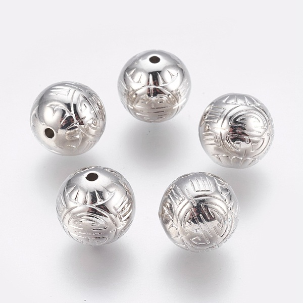 PandaHall CCB Plastic Beads, Round with Longevity Sign, Platinum, 17mm, Hole: 2.5mm Plastic Round
PandaHall CCB Plastic Beads, Round with Longevity Sign, Platinum, 17mm, Hole: 2.5mm Plastic Round