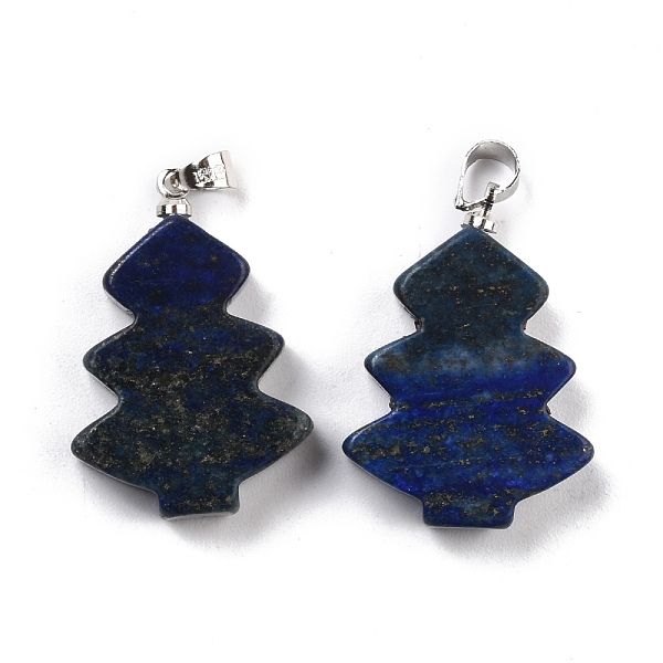 PandaHall Natural Lapis Lazuli Pendants, with Platinum Tone Brass Findings, Tree, 26~27x18.5~19x5.5mm, Hole: 5x4mm Lapis Lazuli Tree
PandaHall Natural Lapis Lazuli Pendants, with Platinum Tone Brass Findings, Tree, 26~27x18.5~19x5.5mm, Hole: 5x4mm Lapis Lazuli Tree