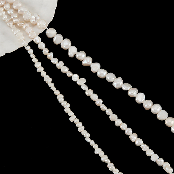PandaHall 3 Strands 3 Sizes About 114~115 Pcs Natural Cultured Freshwater Pearl Beads, Two Sides Polished Antique White Pearl Loose...
PandaHall 3 Strands 3 Sizes About 114~115 Pcs Natural Cultured Freshwater Pearl Beads, Two Sides Polished Antique White Pearl Loose...