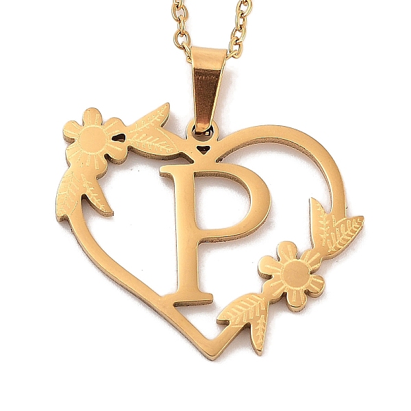 PandaHall Vacuum Plating 201 Stainless Steel Pendant Necklaces, Letter P, 12.28 inch(31.2cm) 201 Stainless Steel Letter P
PandaHall Vacuum Plating 201 Stainless Steel Pendant Necklaces, Letter P, 12.28 inch(31.2cm) 201 Stainless Steel Letter P