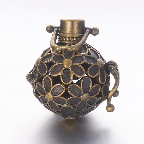 PandaHall Retro Brass Cage Pendants, For Chime Ball Pendant Necklaces Making, Hollow Round with Flower, Antique Bronze, 25x23x19mm, Hole...
PandaHall Retro Brass Cage Pendants, For Chime Ball Pendant Necklaces Making, Hollow Round with Flower, Antique Bronze, 25x23x19mm, Hole...