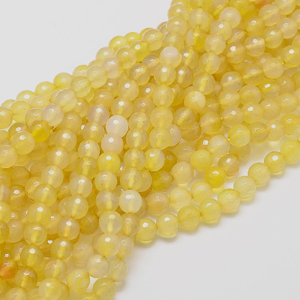 PandaHall Natural Agate Beads Strands, Faceted, Dyed, Round, Gold, 4mm, Hole: 0.5mm, about 91~93pcs/strand, 14 inch Yellow Agate Round Gold
PandaHall Natural Agate Beads Strands, Faceted, Dyed, Round, Gold, 4mm, Hole: 0.5mm, about 91~93pcs/strand, 14 inch Yellow Agate Round Gold
