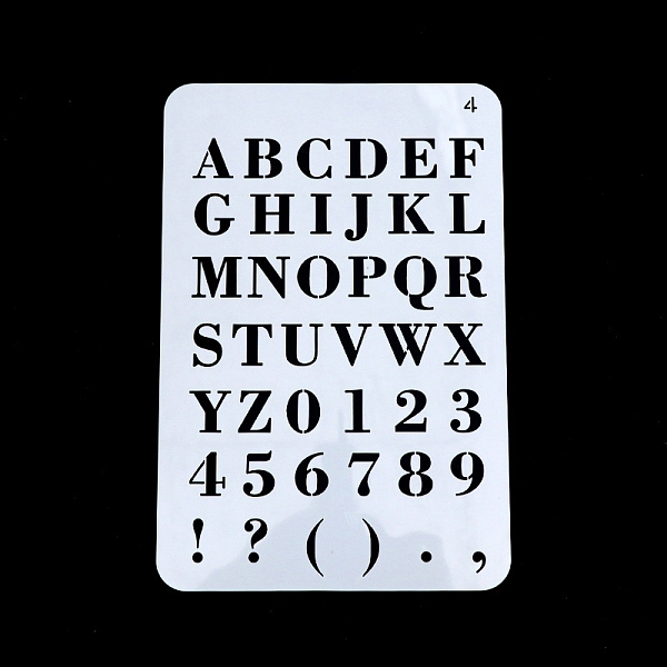 PandaHall PET Plastic Hollow Painting Silhouette Stencil, DIY Drawing Template Graffiti Stencils, Letter A~Z, 26x17.8cm Plastic Letter A~Z..., White
PandaHall PET Plastic Hollow Painting Silhouette Stencil, DIY Drawing Template Graffiti Stencils, Letter A~Z, 26x17.8cm Plastic Letter A~Z..., White