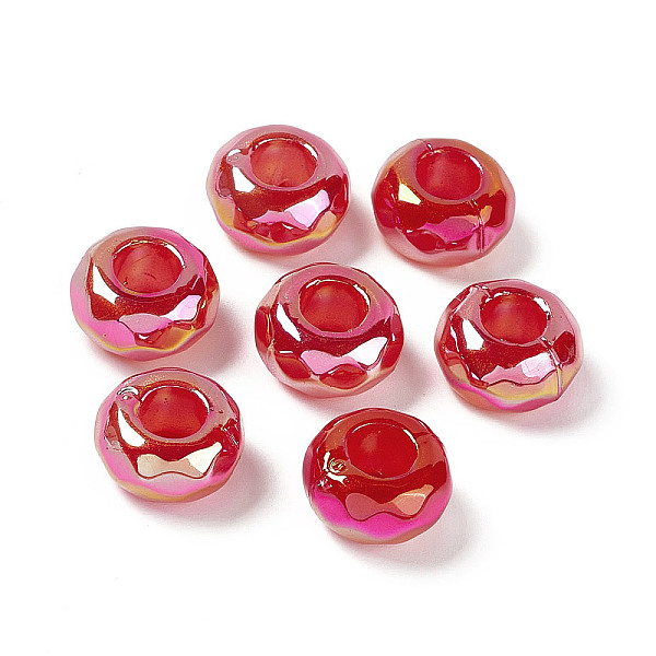 PandaHall Opaque Acrylic Beads, AB Color, Faceted, Rondelle, Red, 13x7.2mm, Hole: 5.8mm Acrylic Rondelle Red
PandaHall Opaque Acrylic Beads, AB Color, Faceted, Rondelle, Red, 13x7.2mm, Hole: 5.8mm Acrylic Rondelle Red