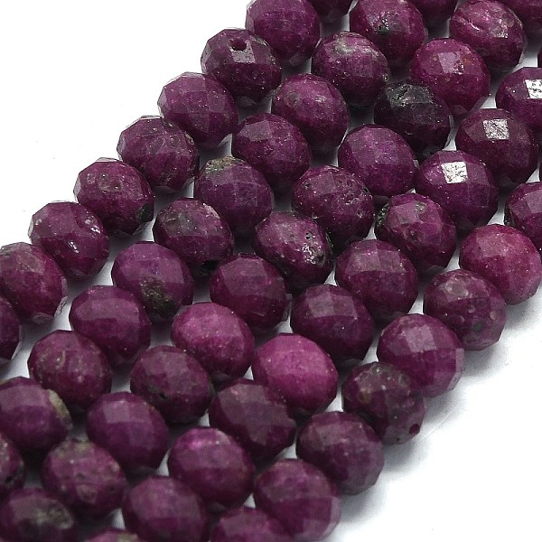 PandaHall Natural Ruby Beads Strands, Faceted, Rondelle, 7.5~8x6mm, Hole: 0.8mm, about 66~68pcs/strand, 14.96~15.35 inch(38~39cm) Ruby...
PandaHall Natural Ruby Beads Strands, Faceted, Rondelle, 7.5~8x6mm, Hole: 0.8mm, about 66~68pcs/strand, 14.96~15.35 inch(38~39cm) Ruby...