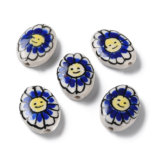 PandaHall Handmade Porcelain Beads, Famille Rose Porcelain, Oval with Flower, Royal Blue, 19x14~16x5~6mm, Hole: 1.2mm Porcelain Oval
PandaHall Handmade Porcelain Beads, Famille Rose Porcelain, Oval with Flower, Royal Blue, 19x14~16x5~6mm, Hole: 1.2mm Porcelain Oval