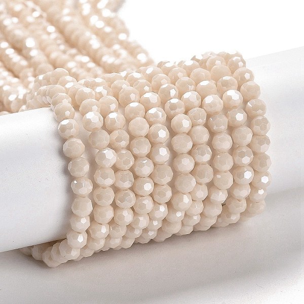 PandaHall Electroplate Opaque Glass Beads Strands, Faceted(32 Facets), Pearl Luster Plated, Round, PeachPuff, 4mm, Hole: 0.7mm, about..., Brown
PandaHall Electroplate Opaque Glass Beads Strands, Faceted(32 Facets), Pearl Luster Plated, Round, PeachPuff, 4mm, Hole: 0.7mm, about..., Brown