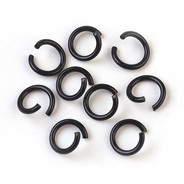 PandaHall Iron Jump Rings, Open Jump Rings, Black, 17 Gauge, 8~8.5x1.2mm, Inner Diameter: 5~6mm, about 25pcs/5g Iron Black
PandaHall Iron Jump Rings, Open Jump Rings, Black, 17 Gauge, 8~8.5x1.2mm, Inner Diameter: 5~6mm, about 25pcs/5g Iron Black