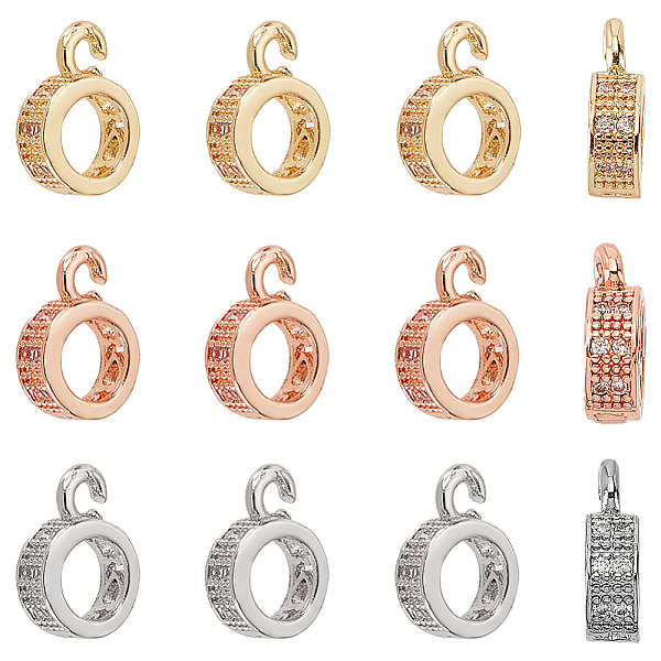 PandaHall DICOSMETIC 24Pcs 3 Colors Ring Cubic Zirconia Hanger Links Brass Rhinestone Tube Bail Beads Round Hollow Hanger Connector Links..., Clear
PandaHall DICOSMETIC 24Pcs 3 Colors Ring Cubic Zirconia Hanger Links Brass Rhinestone Tube Bail Beads Round Hollow Hanger Connector Links..., Clear