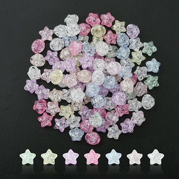 PandaHall Transparent Crackle Acrylic Beads, Star, Mixed Color, 11x11.5x9.5mm, Hole: 2mm Acrylic Star Multicolor
PandaHall Transparent Crackle Acrylic Beads, Star, Mixed Color, 11x11.5x9.5mm, Hole: 2mm Acrylic Star Multicolor