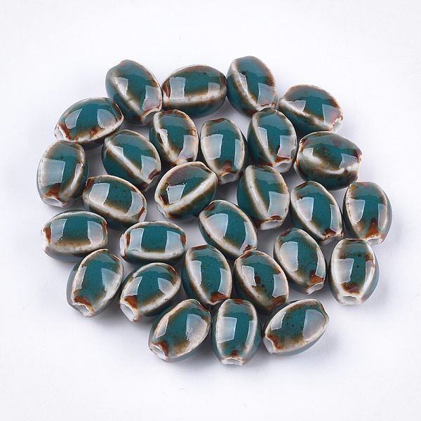 PandaHall Handmade Porcelain Beads, Fancy Antique Glazed Porcelain, Oval, Cadet Blue, 12~14x9~10.5x9~11mm, Hole: 2.5mm Porcelain Oval Blue
PandaHall Handmade Porcelain Beads, Fancy Antique Glazed Porcelain, Oval, Cadet Blue, 12~14x9~10.5x9~11mm, Hole: 2.5mm Porcelain Oval Blue