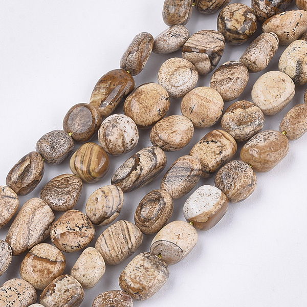 PandaHall Natural Picture Jasper Beads Strands, Tumbled Stone, Nuggets, 8~19x8~12x4~8mm, Hole: 0.8mm, about 37pcs/strand, 15.9 inch Picture...
PandaHall Natural Picture Jasper Beads Strands, Tumbled Stone, Nuggets, 8~19x8~12x4~8mm, Hole: 0.8mm, about 37pcs/strand, 15.9 inch Picture...