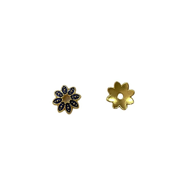 PandaHall Multi-Petal Alloy Enamel Bead Caps, Flower, Prussian Blue, 10x9x2.5mm, Hole: 1.4mm Alloy+Enamel
PandaHall Multi-Petal Alloy Enamel Bead Caps, Flower, Prussian Blue, 10x9x2.5mm, Hole: 1.4mm Alloy+Enamel