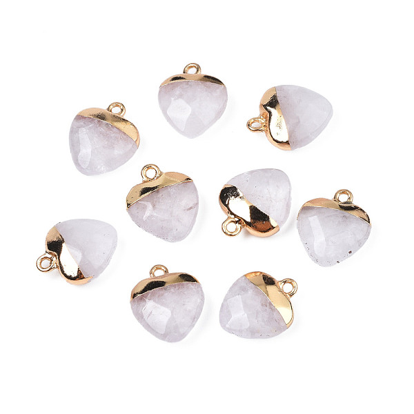 PandaHall Natural Quartz Crystal Pendants, with Golden Tone Brass Findings, Faceted, Heart, 17~18x14~15x6~7mm, Hole: 1.6mm Quartz Crystal...
PandaHall Natural Quartz Crystal Pendants, with Golden Tone Brass Findings, Faceted, Heart, 17~18x14~15x6~7mm, Hole: 1.6mm Quartz Crystal...