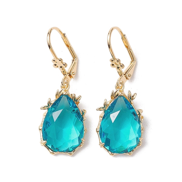 PandaHall Glass Leverback Earring, with Brass Finding, Teardrop, Cyan, 40.5x14.5mm Glass Teardrop Cyan
PandaHall Glass Leverback Earring, with Brass Finding, Teardrop, Cyan, 40.5x14.5mm Glass Teardrop Cyan