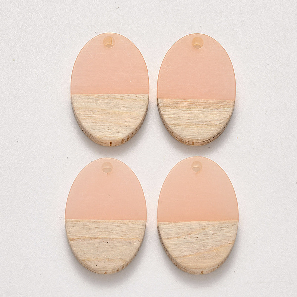 PandaHall Transparent Resin & Wood Pendants, Waxed, Oval, Pink, 23x15.5x3~4mm, Hole: 2mm Resin+Wood Oval Pink
PandaHall Transparent Resin & Wood Pendants, Waxed, Oval, Pink, 23x15.5x3~4mm, Hole: 2mm Resin+Wood Oval Pink